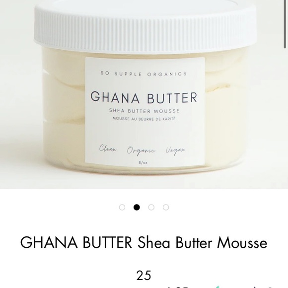 So supple organic Ghana Butter (Shea Butter Mousse) - Picture 1 of 5